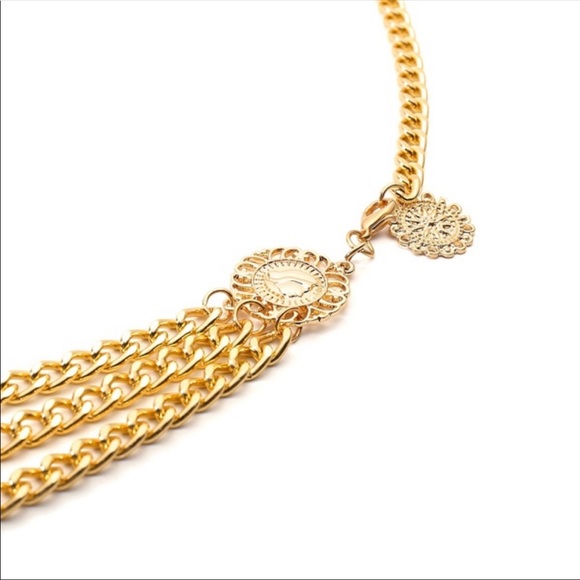 Vintage gold&silver multi layer waist chain *NWT* - Picture 3 of 8